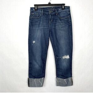 Joe's Jeans The Best Friend Wide Cuff Cropped Jean in Karrie Wash. Size 25.